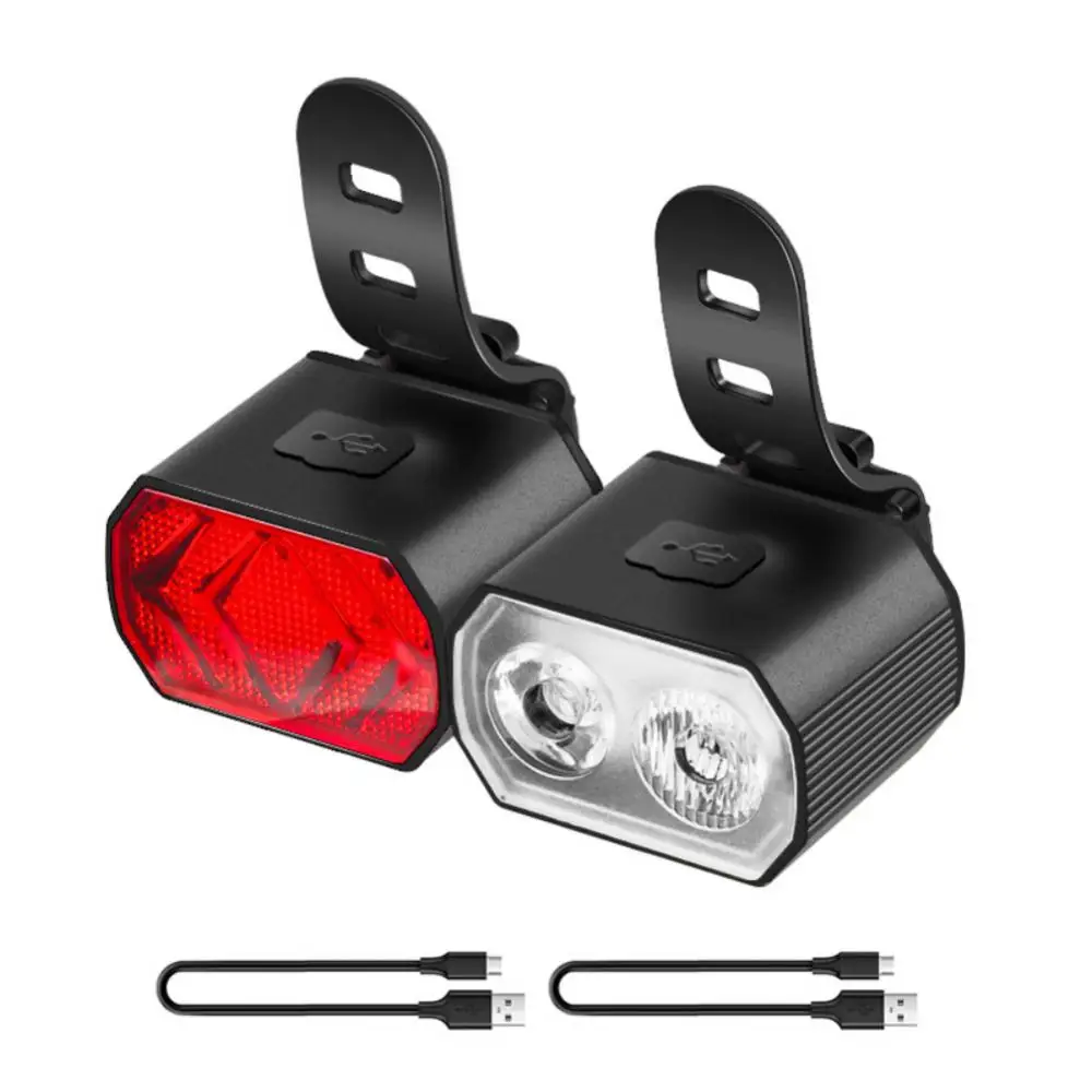 

Front Lamp Tail Lamp Memory Intelligence Type-c Charging Aluminum Alloy 13led Bike Lamp Light Highlight
