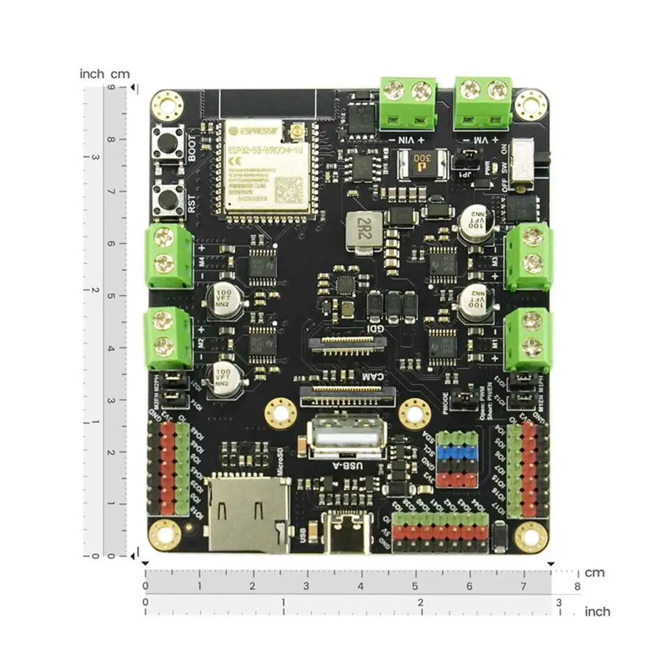 Romeo ESP32-S3 Robot Development Board with WiFi Bluetooth AI OV2640 Camera for FPV RC Car Support Arduino ESP C++ MicroPython image 2