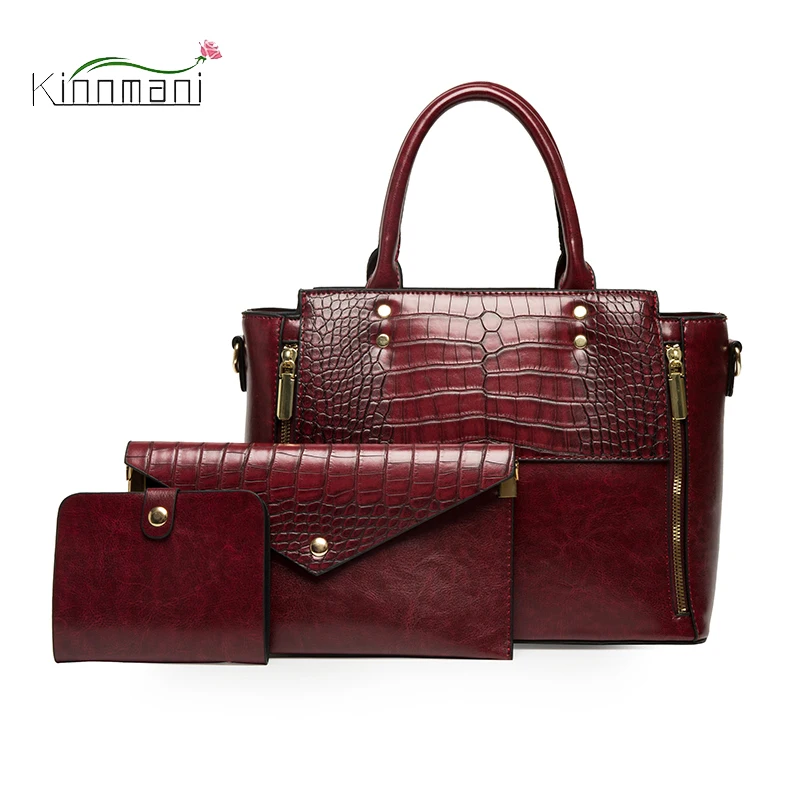 

Luxury Handbags Women Bags Designer Three Piece Women's Shoulder Bag Colorblock Vintage Messenger Bag for Women Sac A Main Femme