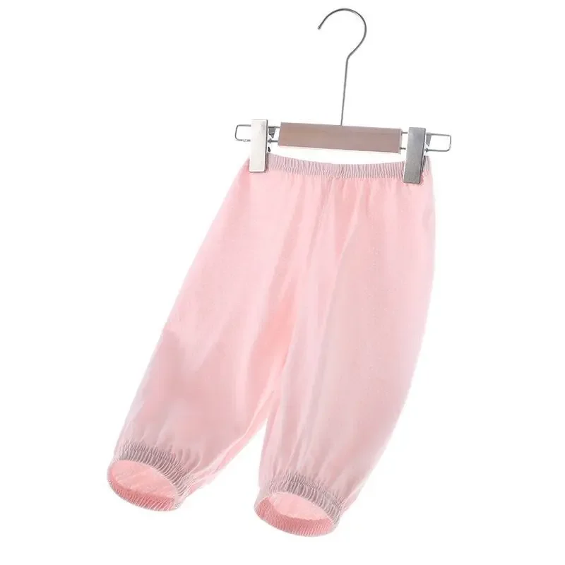 Children's Mosquito-Resistant Pants Thin Cotton Casual Loose Long Trousers Baby Boys Girls Summer Anti-Mosquito Clothing