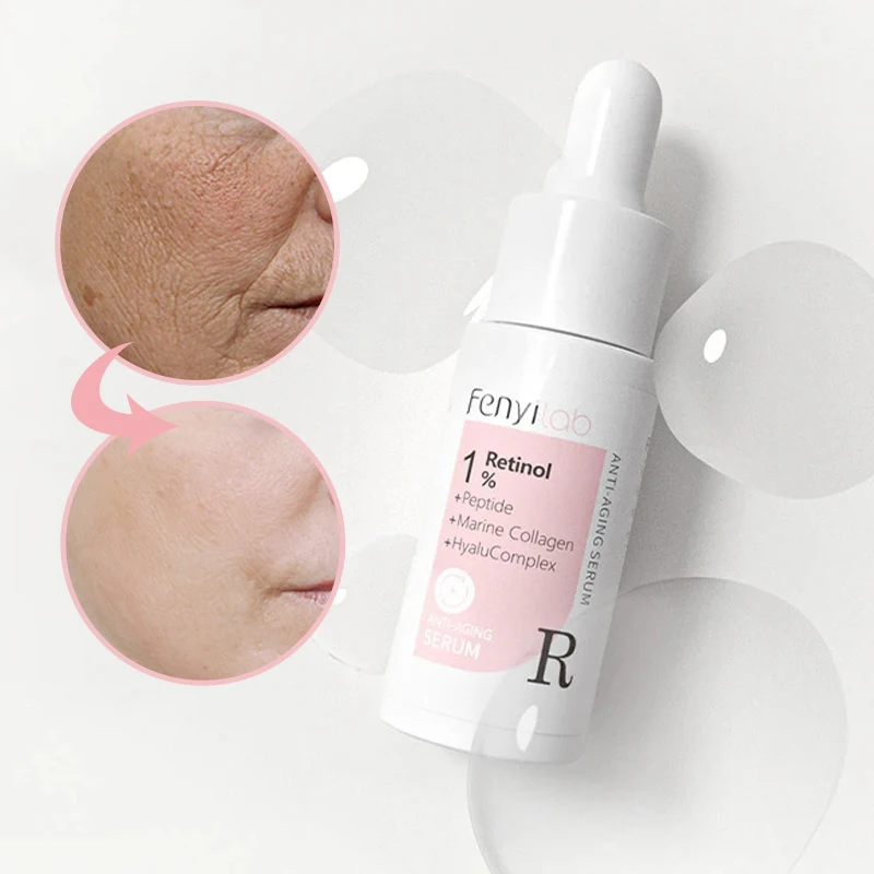 Retinol Facial Serum Moisturizing Nourishing Repairing Anti Aging Reducing Fine Lines Tightening Whitening Brightening Face Care 30ml white truffle yeast light firming essential oil brightening anti aging face serum moisturizing tightening facial skin care