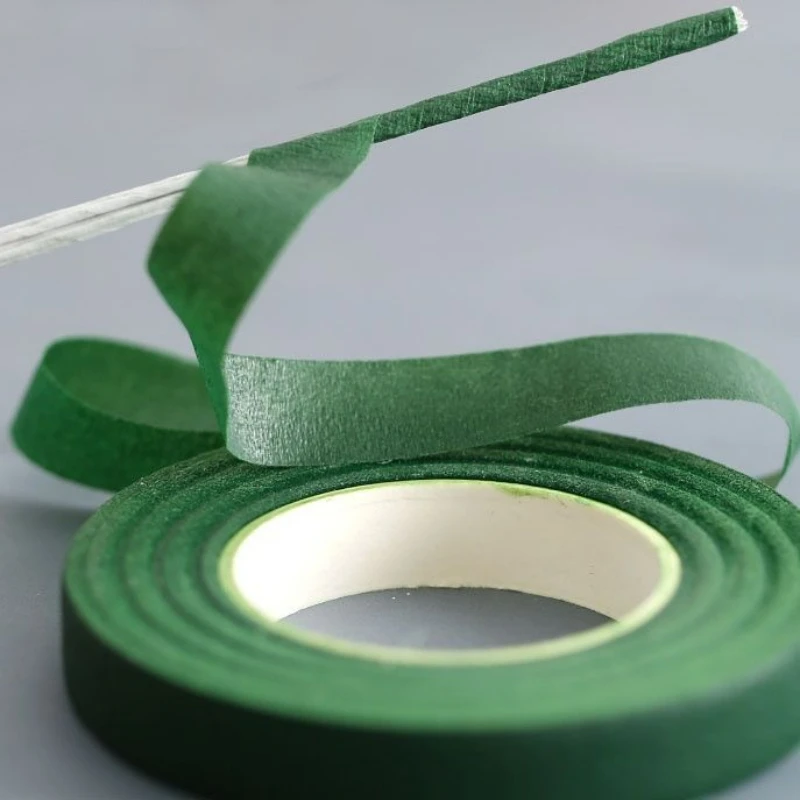 5/1 Roll Artificial Flower Floral Tape Wrapping Florist Green Tapes Self-adhesive Bouquet Floral Stem Tape DIY Craft Supplies