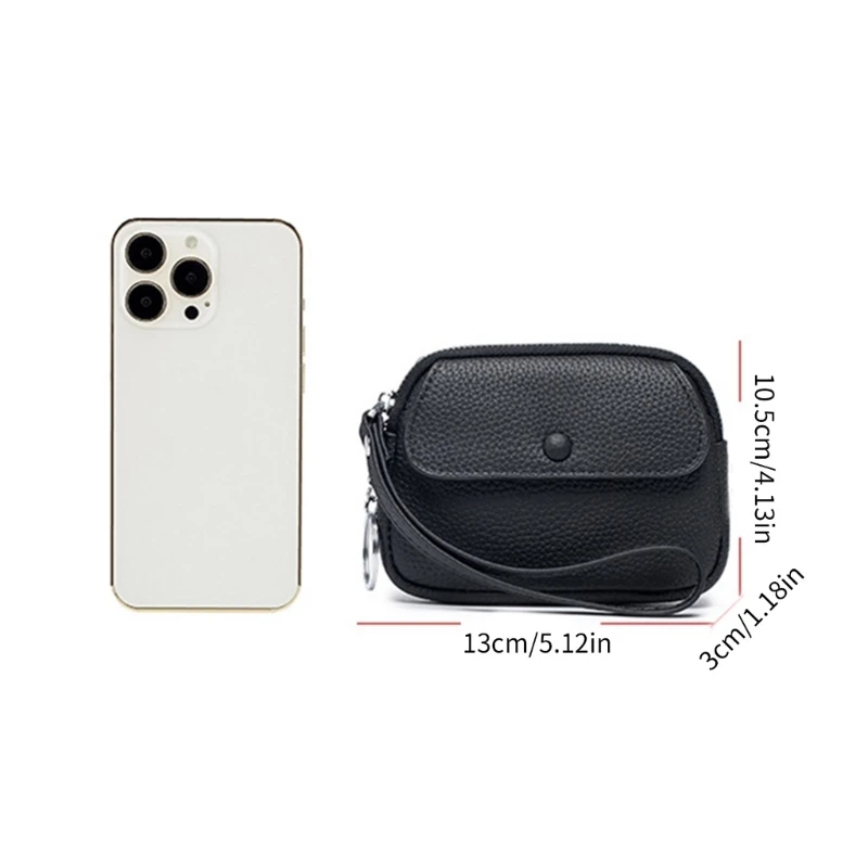 Elegant Small Coin Pouches Leather Wallet Purse Card Holder Money Bag for Women