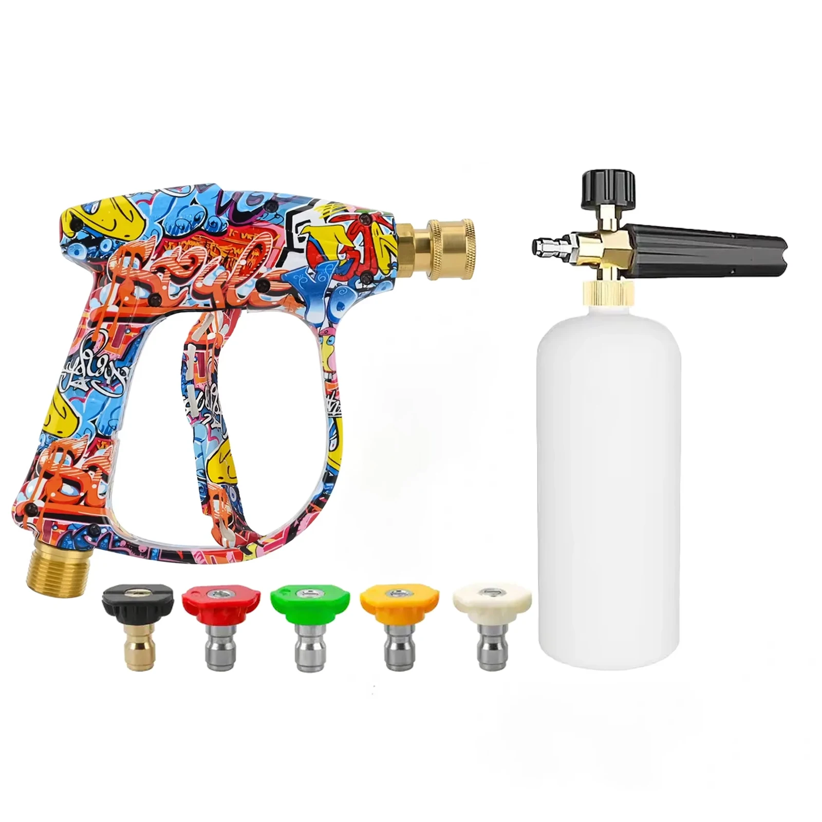 Hersteller direkt 2175 PSI Graffiti-Hochdruckreinigerpistole – verstellbare Schaumkanone für professionelle Auto- und Oberflächenreinigung
