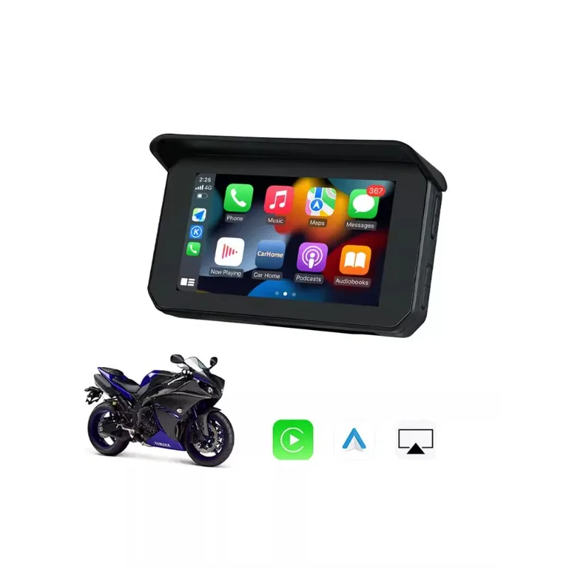 5 Pollici Portatile Navigazione Gps Moto Impermeabile Wireless Carplay Display Moto Android Auto Gps Para Moto