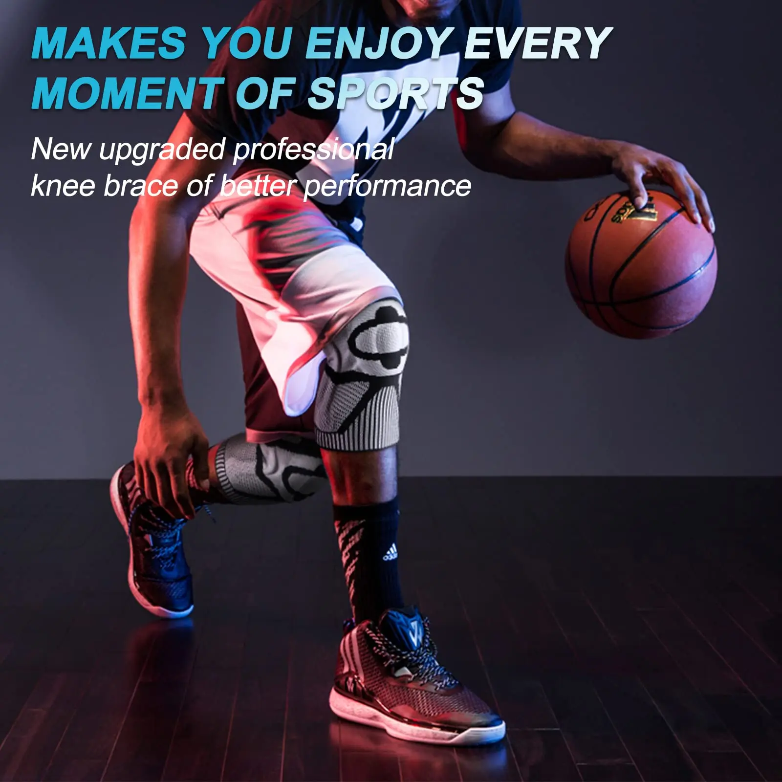 NEENCA knee brace compression sleeve worn on leg, designed for joint support and pain relief 0013