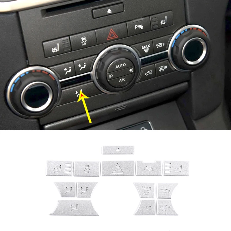 

Car Styling Central Control Multimedia Buttons For Land Rover Discovery 4 Lr4 2010 -2016 For Land Rover Range Rover Sport 2010 -