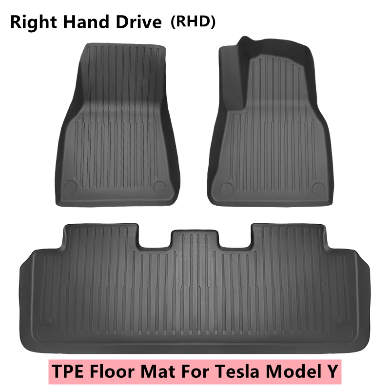 Fit Car Accessories For Tesla Model Y Floor Mat TPE ECO Trunk Mat Fronk Rear Left and Right Hand Drive 5 or 7 Seats floor mat car floor mats floor mats floor rugs