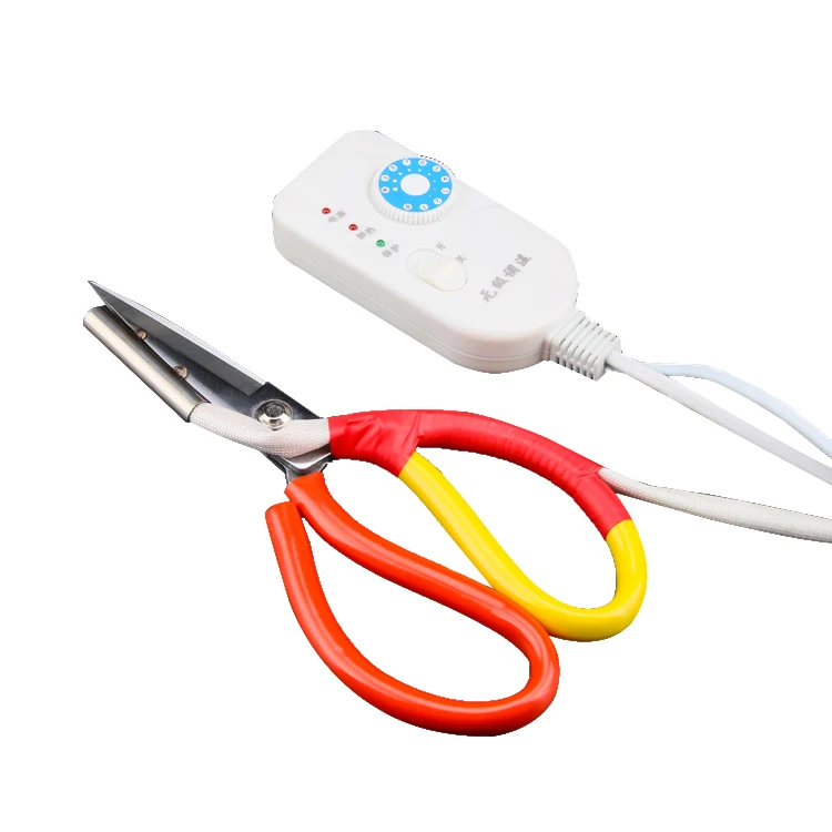 Electric Heating Scissors,500w Tailor Fabric Heat Scissors Cutter Tools