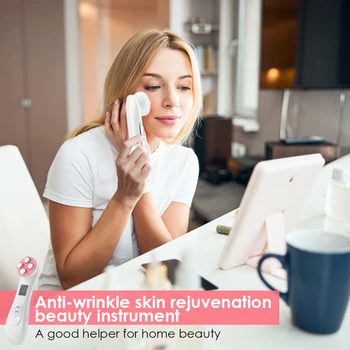 5 Colors RF Radio Frequency Facial LED Photon Beauty Device Face Wrinkle Removal Lifting Tighten Skin Care Machine 3