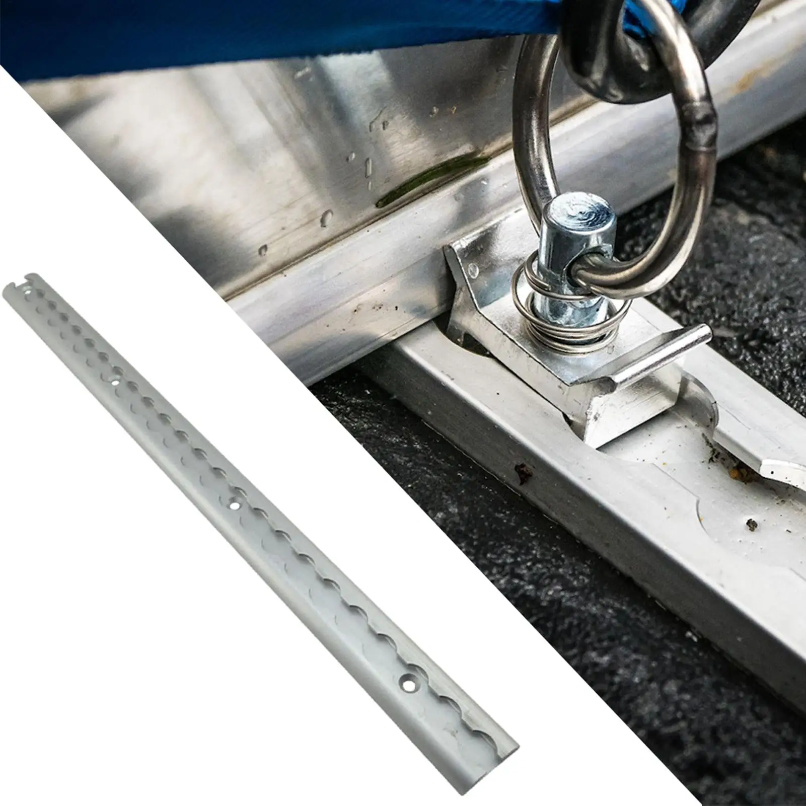 Aluminum Tie-Down Track Rail for Secure Cargo Transport in Enclosed Trailers