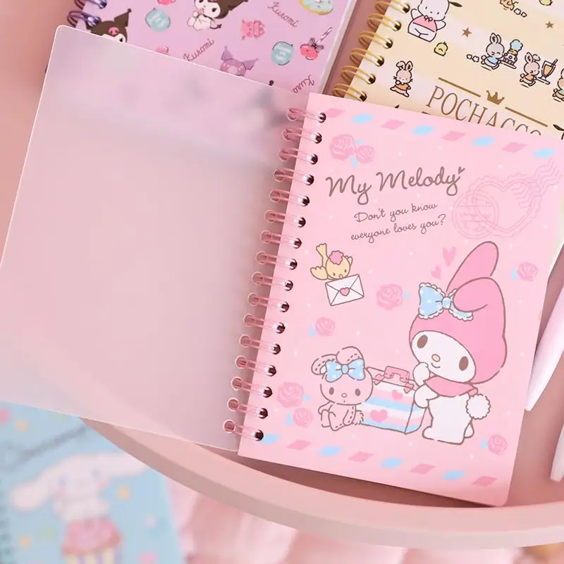 Sanrio Kuromi Notebook Kawaii My Melody Cartoon Cute Notepad