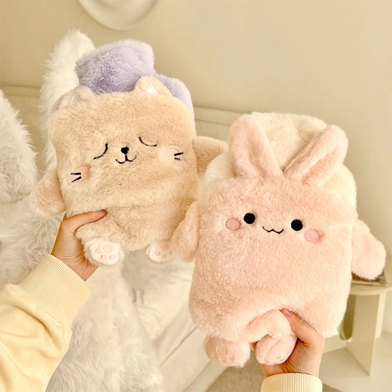 Kawaii Plush Insulated Hot Water Bottle for Women