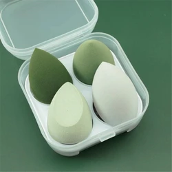 Makeup Sponge Blender Set - 4-Piece Foundation Applicator Kit (C504-Green in box)