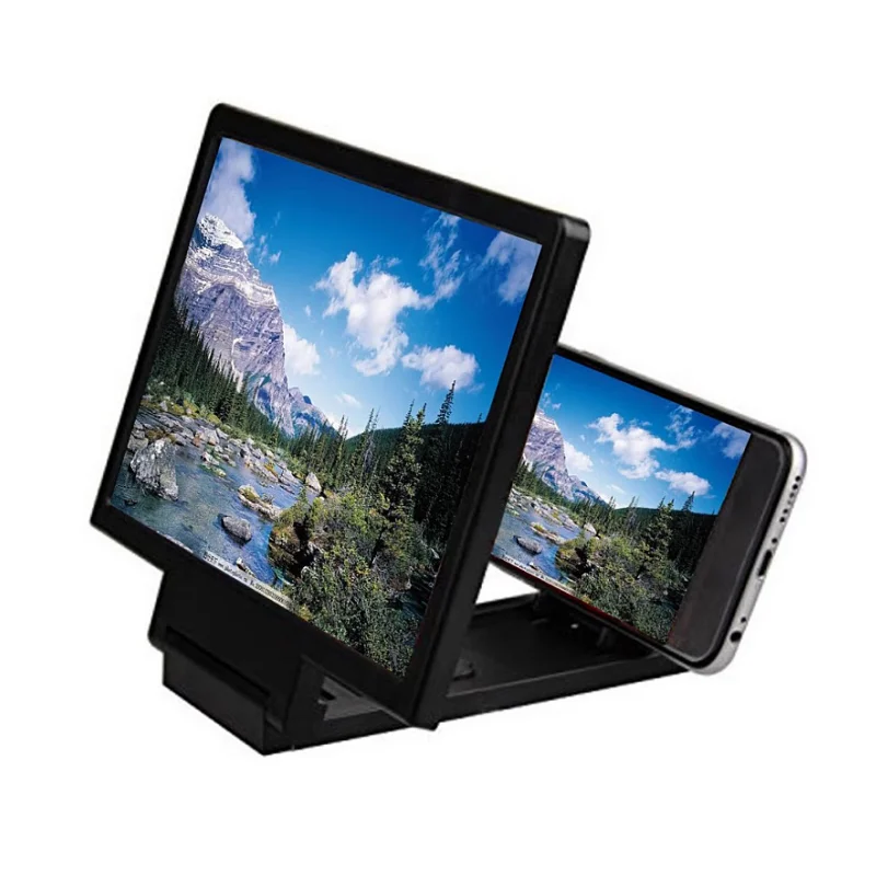 

8-inch High-definition Foldable Portable Phone Holder Phone Screen Magnifying Glass Smart 3D Phone Screen Magnifying Glass
