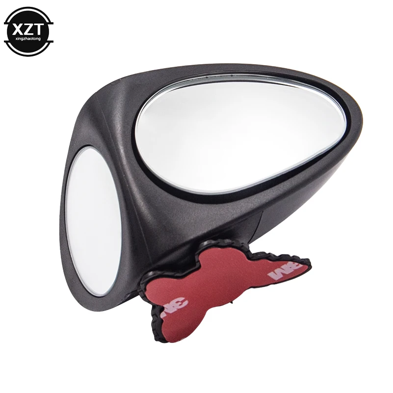 1Pc 360 Degree Rotatable 2 Side Car Blind Spot Convex Mirror Automibile Exterior Rear View Parking Mirror Safety Accessories