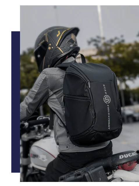 Mochila impermeable para Moto rcycle, bolso de hombro para montar, mochila  para casco, equipo de brigada, funda superior para moto - AliExpress