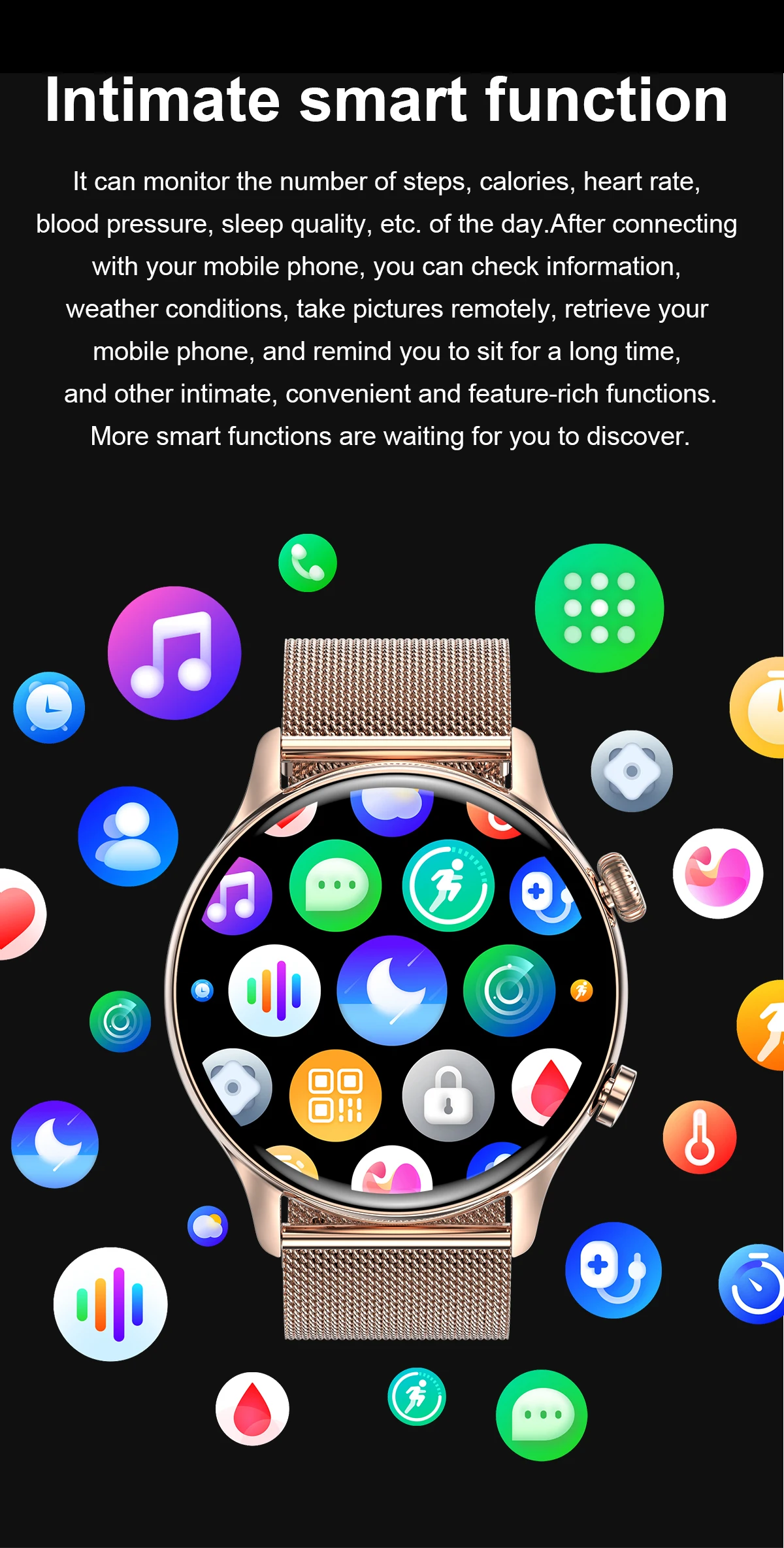 2022 New NFC Bluetooth Call Smart Watch Men 1.36 Inch AMOLED 390*390 Screen Always On Display IP68 Waterproof Smartwatch For Men