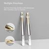 Stainless steel eyebrow clip beauty and makeup eyebrow repair tool Eyebrow clipper with slanted eyebrow forceps 4