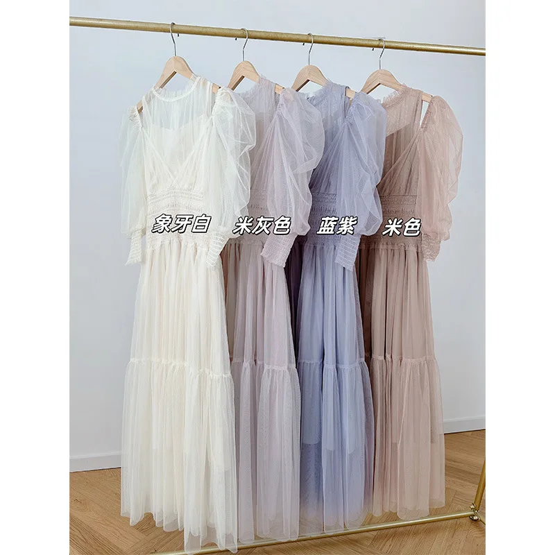 ★2023SS新作★EXPIRED GIRL★Soopia Dress Tidsy Midi Dress - Bayside