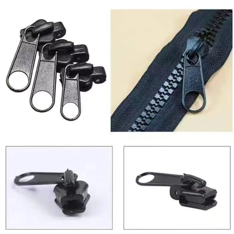 6PCs Zipper Repair Kit with Sliders Fix A Zipper Head zipper repair kit,zipper pullers,zipper sliders,zipper heads,zipper accessories