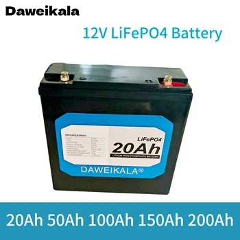 Batterie LiFePO4 da 12 V ad alta capacità (20 Ah-200 Ah) – Al litio ferro fosfato con BMS integrato per solari e barche