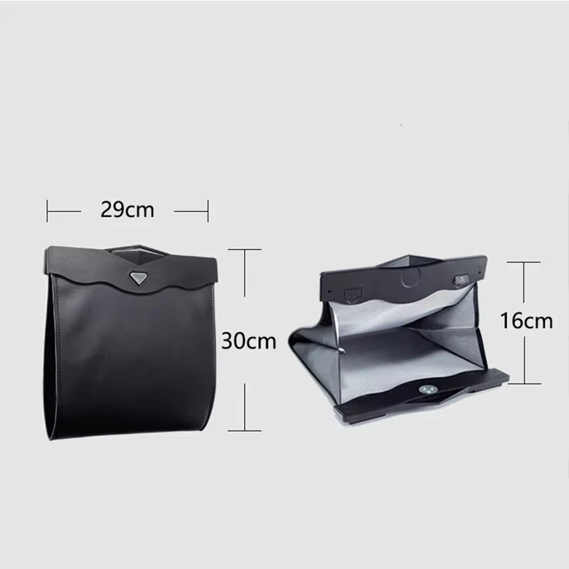 Car With LED Light hanging storage bag hidden folding Waterproof Magnetic Adsorption Organizer Moto Car Interior Accessories