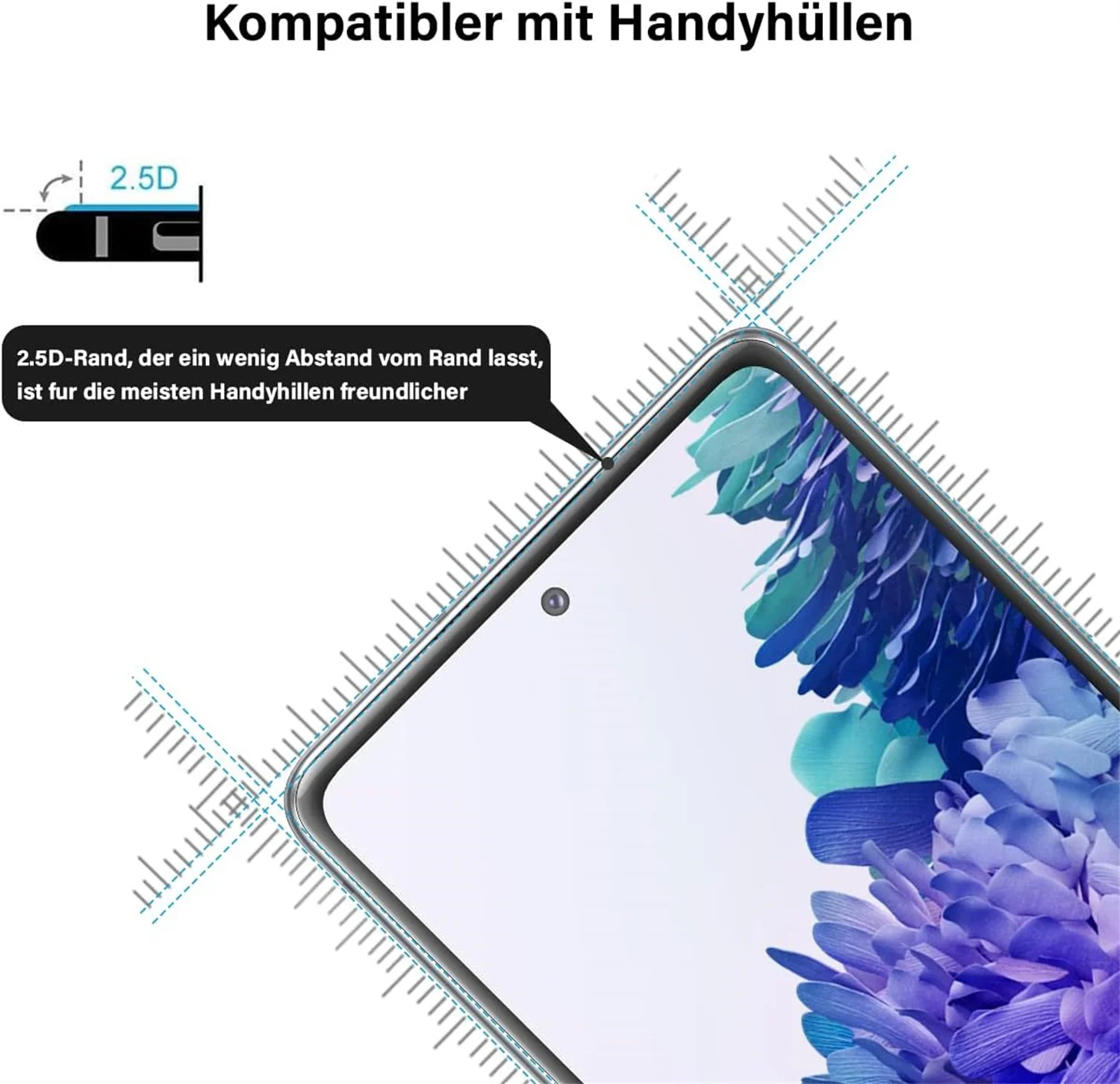 Shatterproof Tempered Glass Screen Protector - 2/4 Pack