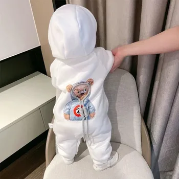 Baby Spring and Autumn Jumpsuit Boys Girls Long Sleeve Baby Clothes Newborn 0 to 18M Solid Romper Toddler Clothing Baby Overall 6
