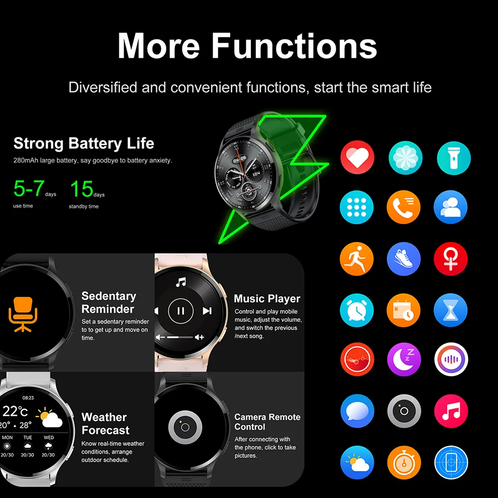 2023 ο Ʈ ġ    ȭ     HD ũ Smartwatch Ｚ Huawei