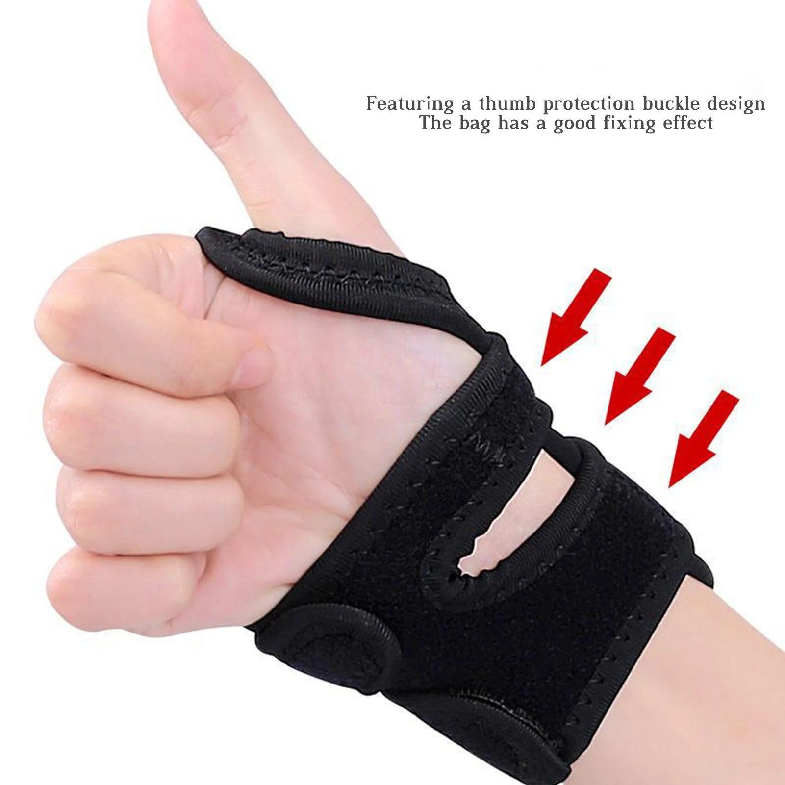 Sports Wrist Brace Wraps 1 Pair 2 Adjustable Compression Straps Design Carpal Tunnel Pain Relief