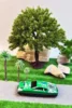 Creative handmade DIY building model Sandtable model tree height 10-28cm model green tree train railway railroad layout 1:87 4