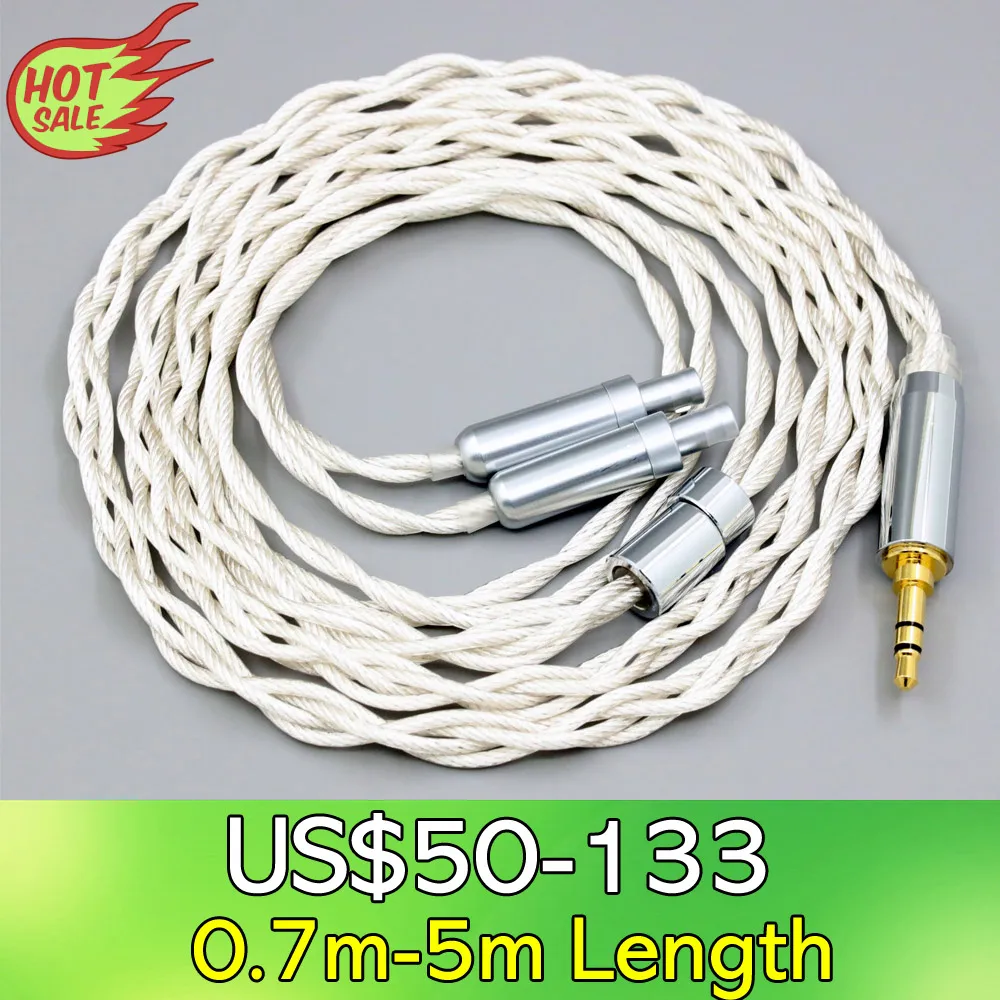 

LN008151 Graphene 7N OCC Silver Plated Type2 Earphone Cable For Sennheiser HD800 HD800s HD820s HD820 Dharma D1000