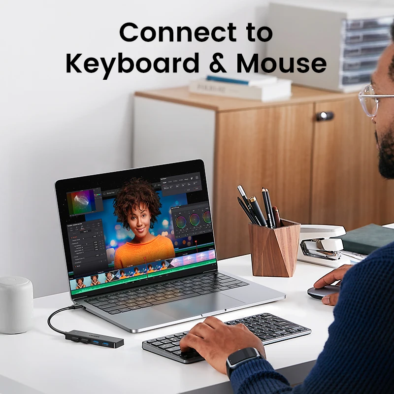 UGREEN USB 3.0 Hub 4 Ports USB HUB Slim for Mouse Keyboard Compatible with MacBook Pro Air Laptop Desktop PC Xbox PS5 Splitter - 5