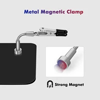 Mini Metal Flex Arm Magnetic PCB Board Holder Soldering Third Helping Hands Welding Positioner Electronic Repair Tool 2