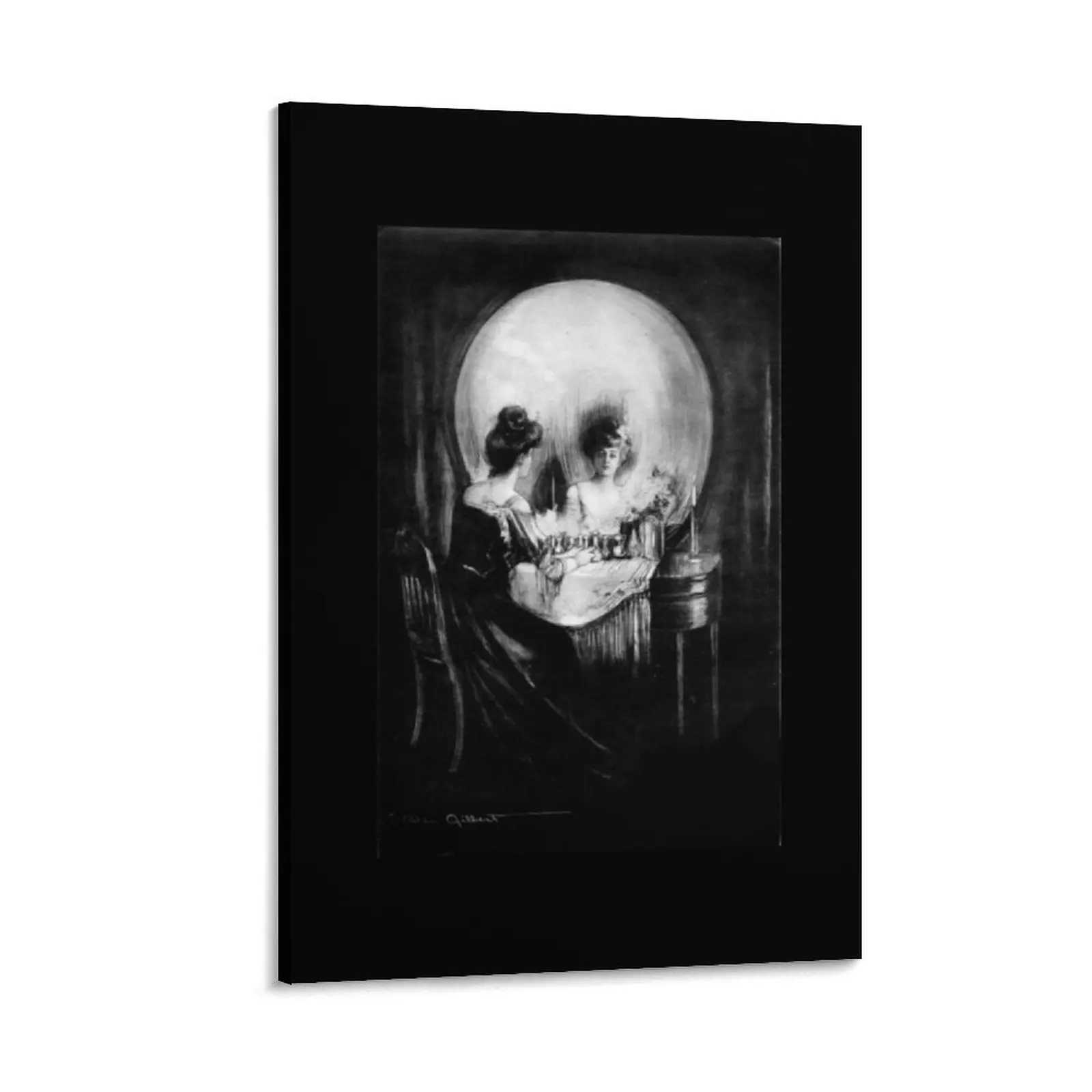 

Charles Allan Gilbert - All is Vanity Horror Artwork Canvas Painting Decorative painting for bedroom Decoration for bedroom art