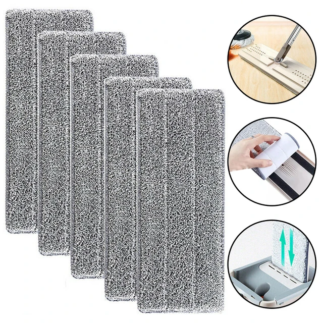 Mop Head Replacement Cloth Microfiber Mop Pad Paste Cloth Cover Glue-type  Floor Cleaning Home Spray Water Spraying Flat Dust