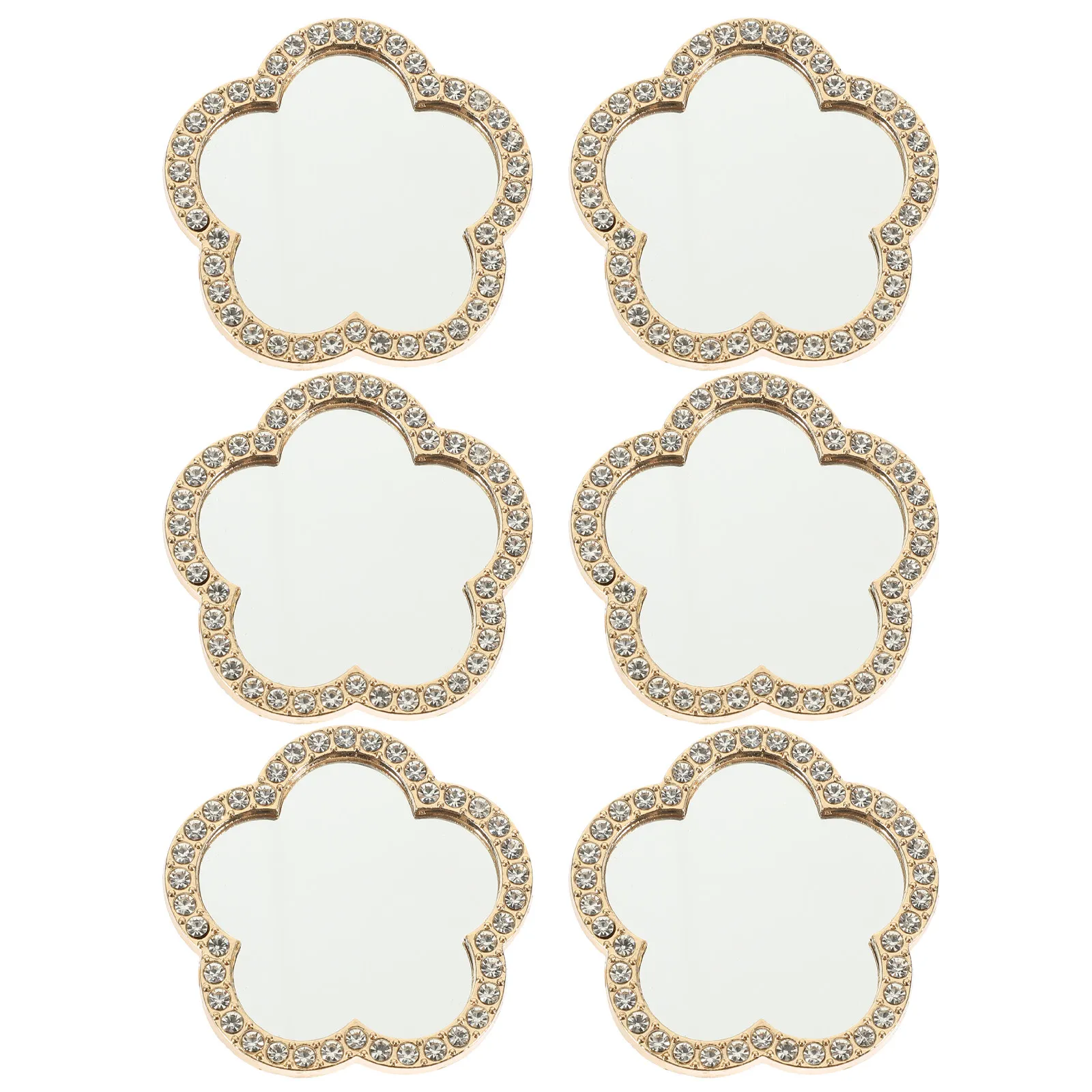6Pcs 휴대폰 셀카용 미니 거울 HD 반사형 휴대폰 카메라 거울 컴팩트하고 가벼운 스트리밍 액세서리