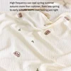Baby Blanket Children Summer Waffle Bamboo Fiber Cold Silk Blanket Kindergarten Baby Lunch Break Summer Blanket 3