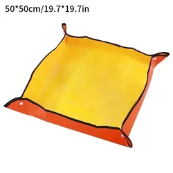 Enhanced Reusable Waterproof Gardening Mats for Transplanting and Potting (50x50cm(Thickened))