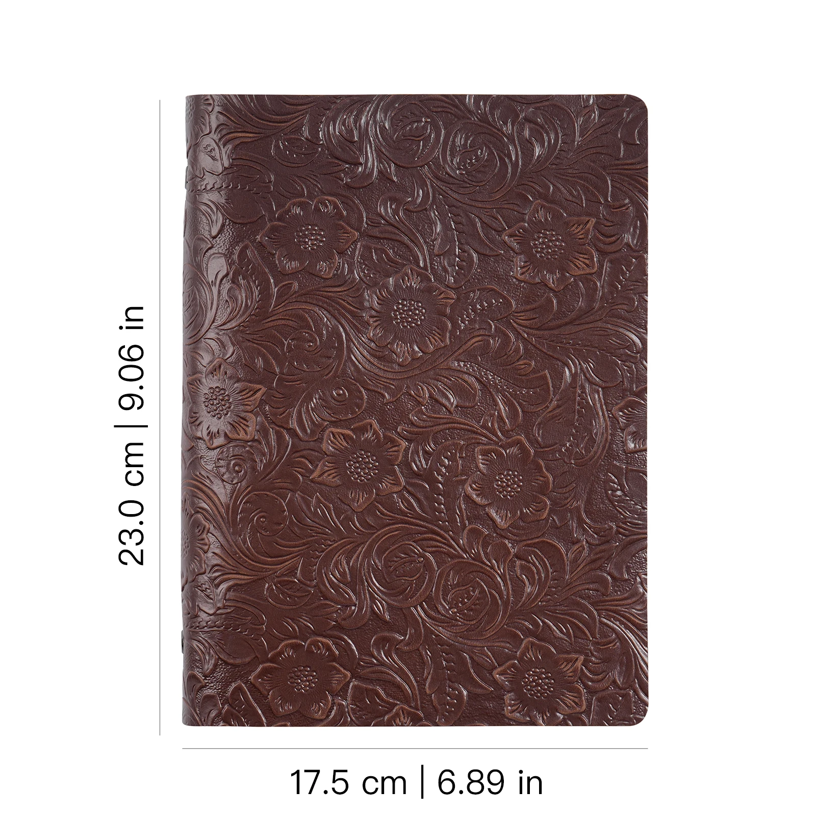 Genuine Leather A5 Binder Notebook and Journals with 6 Rings Refillable Vintage Planner Organiser for School Office Writing 2