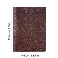 Genuine Leather A5 Binder Notebook and Journals with 6 Rings Refillable Vintage Planner Organiser for School Office Writing 2