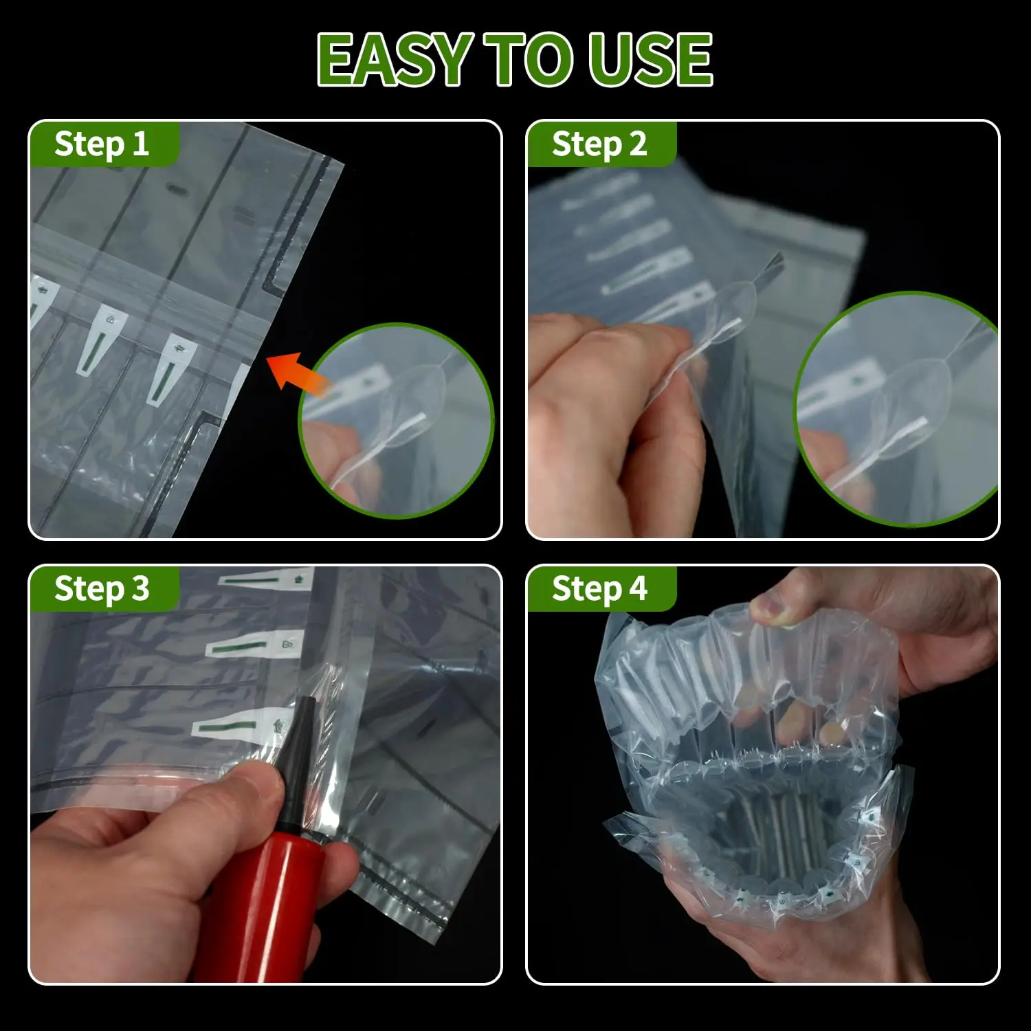 Wine Bottle Travel Protector Bags 10 Pack Inflatable Bubble Cushioning Packaging Shipping Glass Bottle Protection with Air Pump bubble mailers