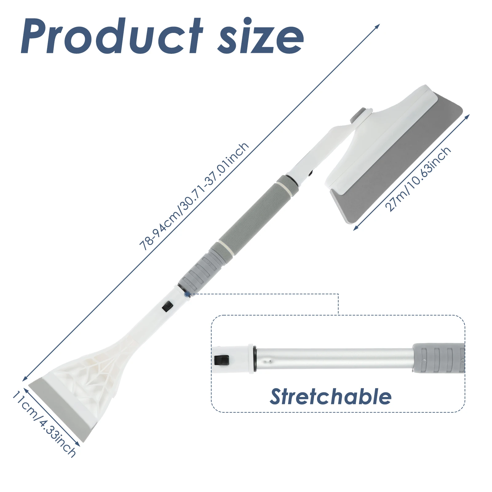 Snow Brush and Ice Scrapers Practical Snow Clearing Set Sturdy Scraper and Brush with Handle for Most Cars Trucks Window