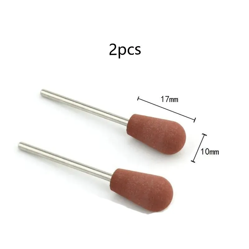 Silicone Rubber Manicure Grinding Head - 2 Pack for Burr and Dead Skin Removal