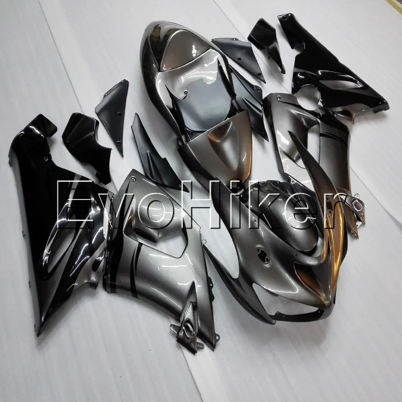 

Комплект обтекателей под давлением для ZX6R 2005 2006 silvergray ZX 6R 05 06, комплект кузова из АБС-пластика, панели для мотоциклов
