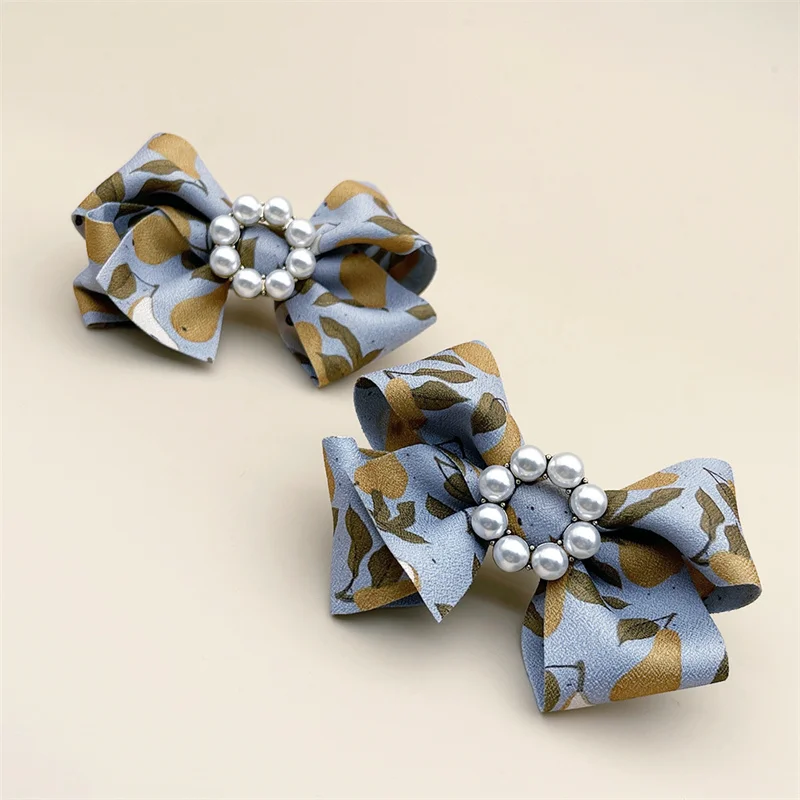 

1 Pair Fruit Print Colors Fashion Bow Shoe Clips Shoe Accessories for Women Lady High Heels Decoration