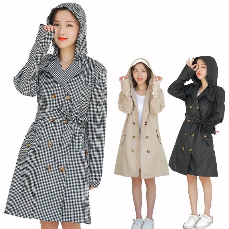 Summer Raincoat With Pocket Waterproof 
