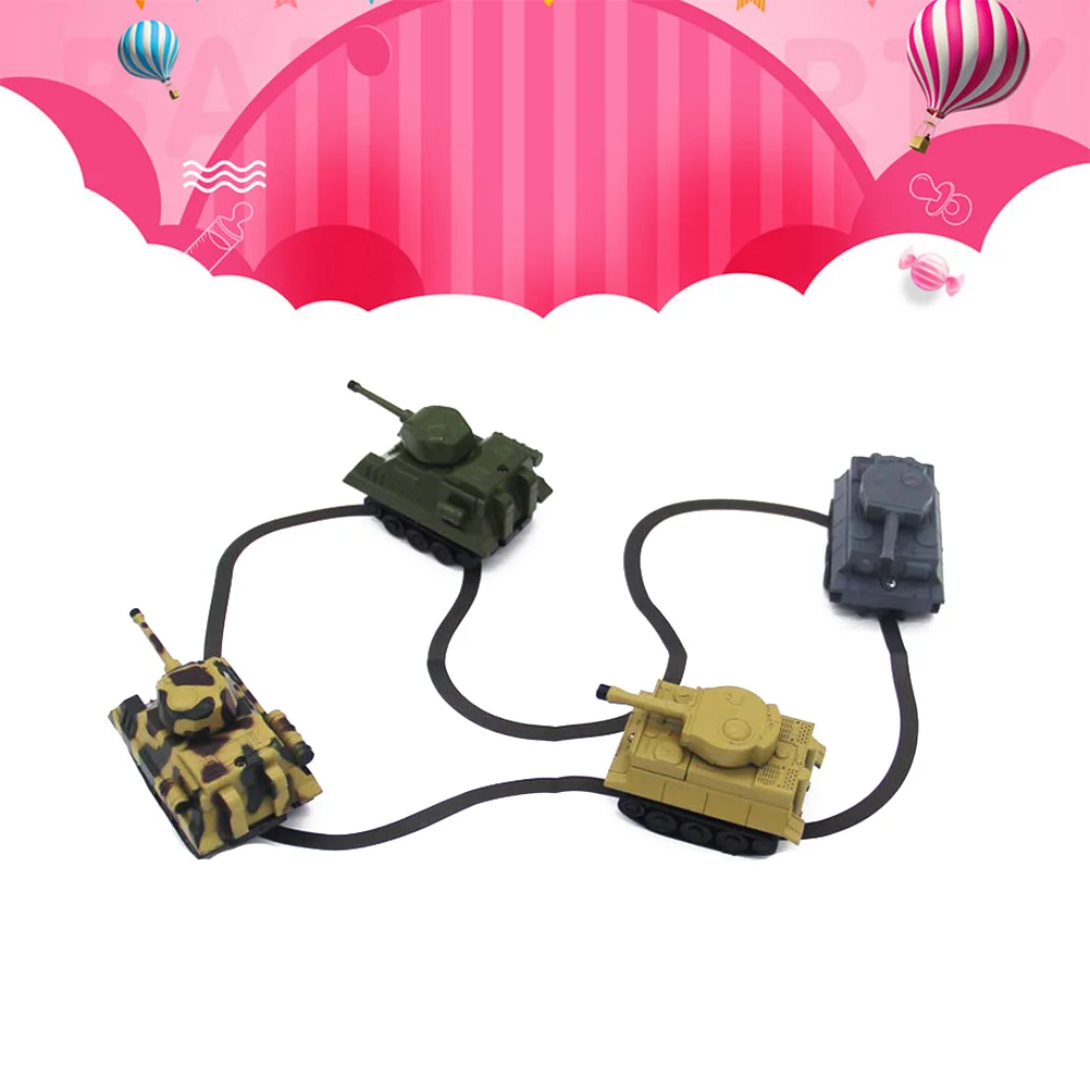 Mini Automatic Induction Car Vehicle Tank Line Following with Pen for Kids Children Gift Toys (Random Color) 6