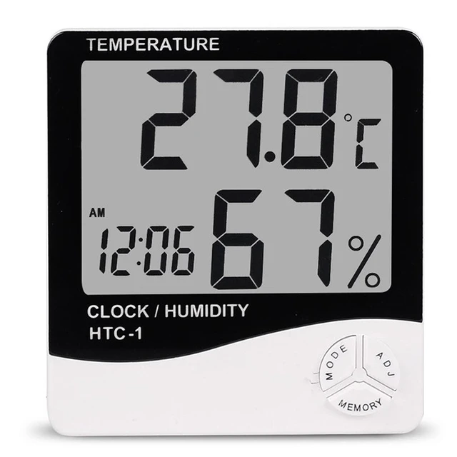 Mini Thermomètre Intérieur Hygromètre Numérique Moniteur de